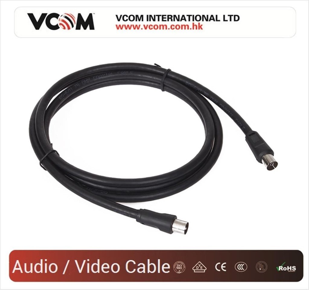 VCOMVcom CV602-B 5mt Analog Siyah Tv Uzatma4895182219618