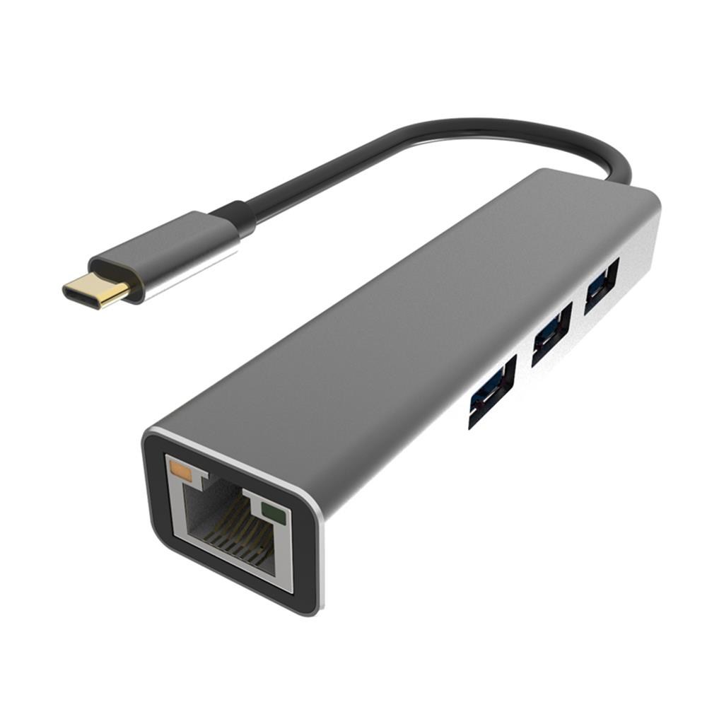VCOMVcom DH311A Type-C To USB3.0-3+RJ45 Çoklayıcı4895182246775