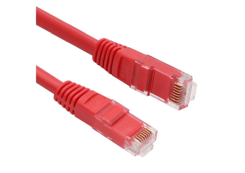 VCOMVcom NP611B-R-5.0 Cat6 5.0MT Kırmızı Utp Patch Kablo4895182235649