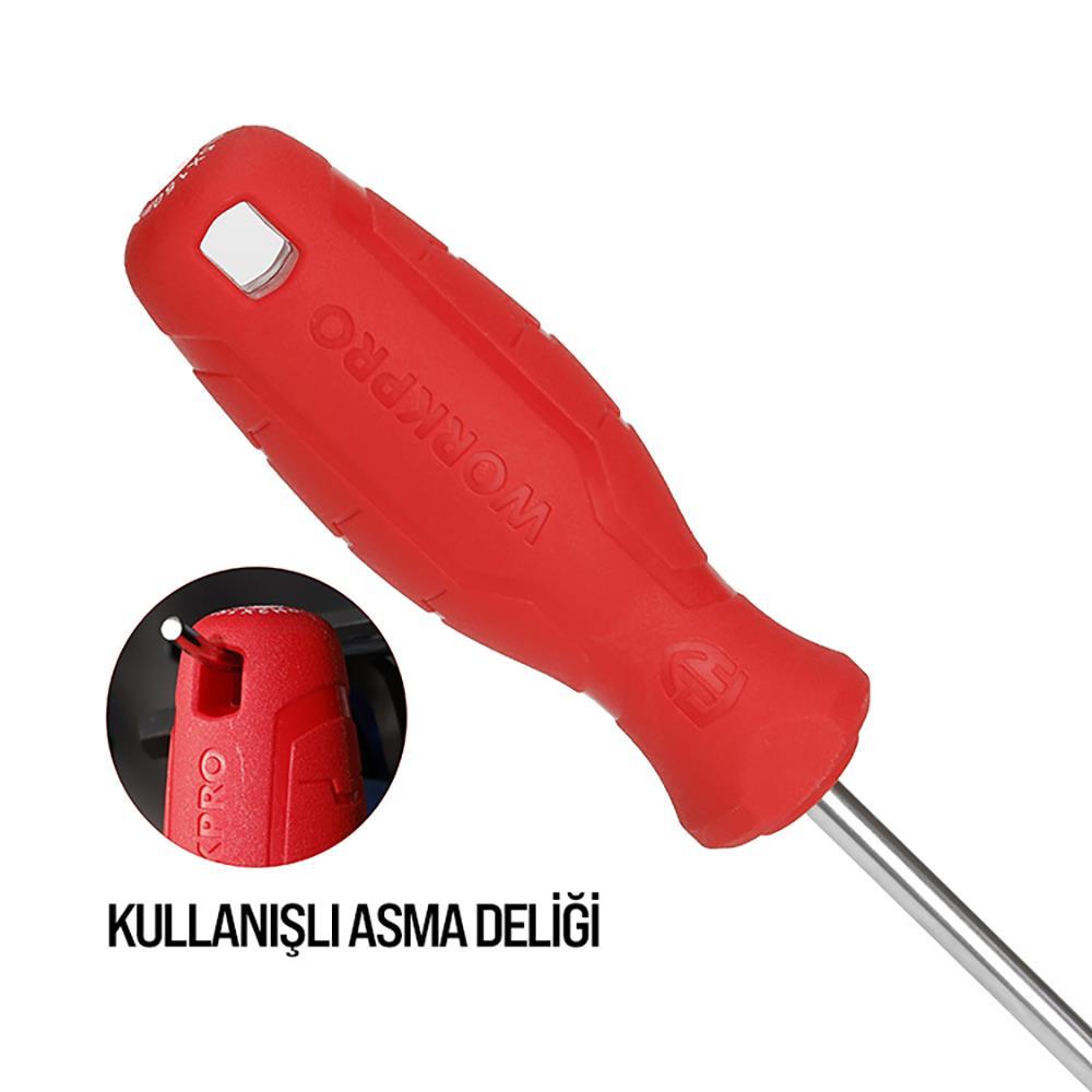 WorkproWORKPRO WP200500 2 Parça Yıldız/Düz CR-V Manyetik Profesyonel Tornavida SetiWP200500