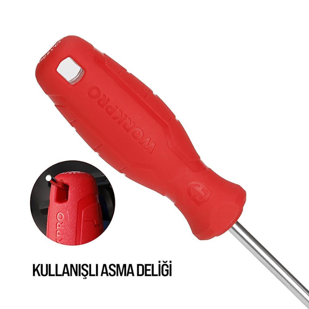 WorkproWORKPRO WP200501 6 Parça CR-V Manyetik Profesyonel Tornavida SetiWP200501