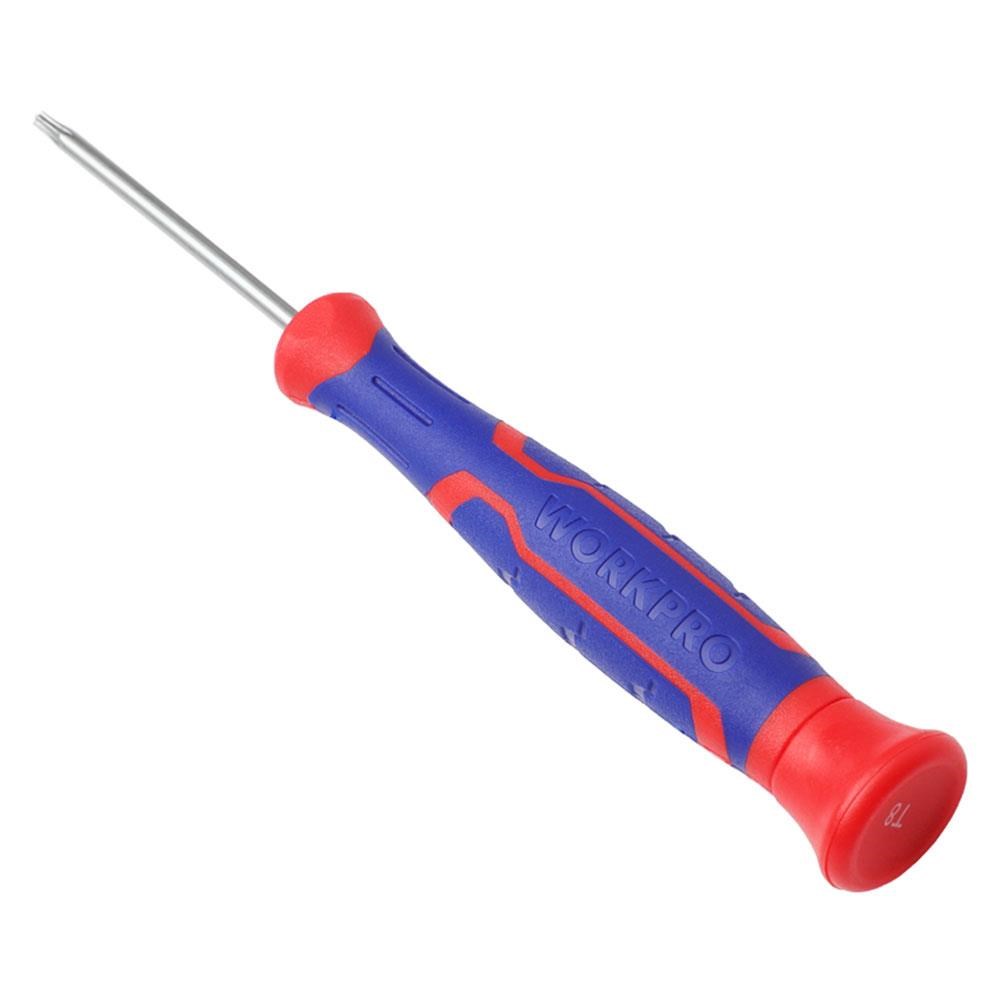 WorkproWORKPRO WP200510 7 Parça Profesyonel CR-V Manyetik Hassas Torx Tornavida SetiWP200510