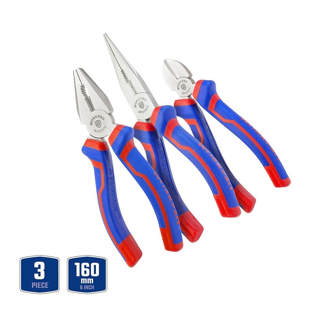 WorkproWORKPRO WP201008 160MM Profesyonel 3’lü Pense SetiWP201008