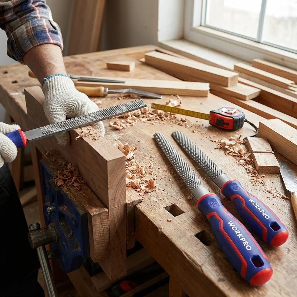 WorkproWORKPRO WP201703 3 Parça 200mm Profesyonel Ahşap Törpü SetiWP201703