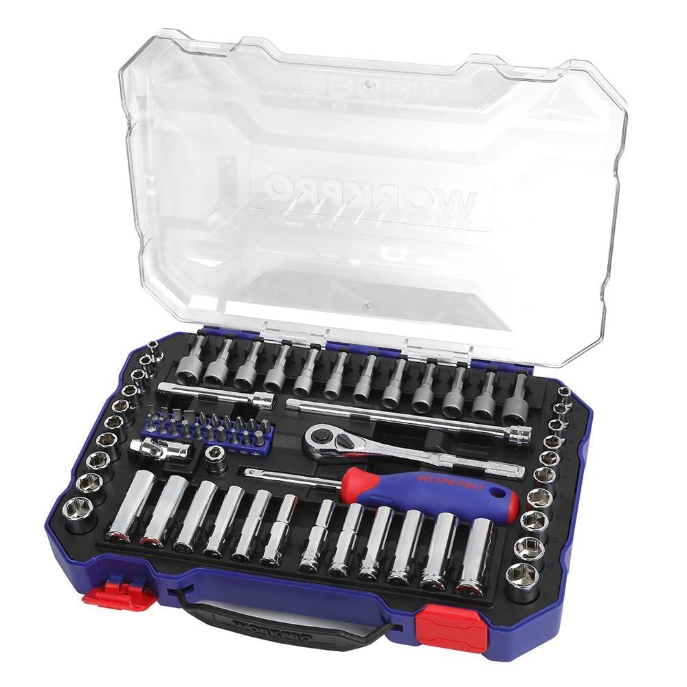 WorkproWORKPRO WP202522 1/4'’ Metrik/İnç 70 Parça Cr-V Profesyonel Lokma TakımıWP202522