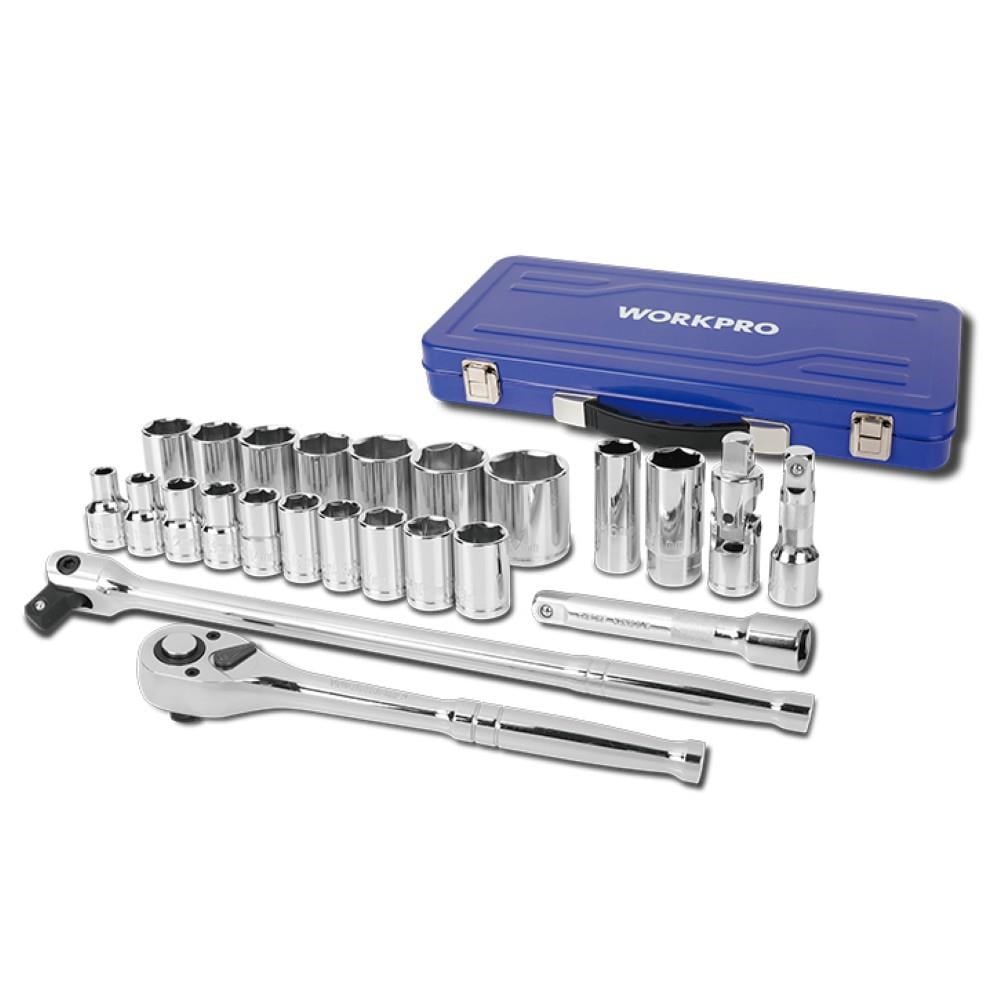 WorkproWORKPRO WP202564 1/2'’ Cr-V 24 Parça Metrik Ağır Hizmet Lokma TakımıWP202564