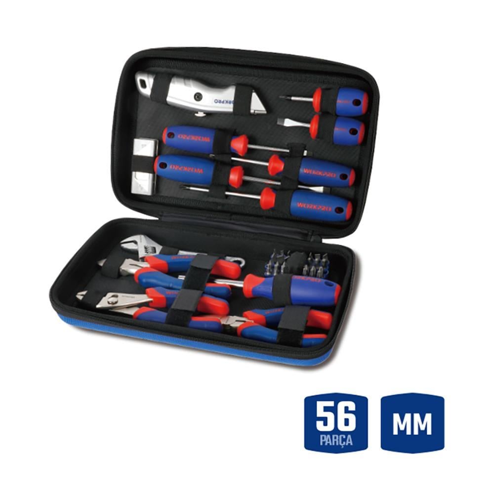 WorkproWORKPRO WP209008 56 Parça Profesyonel Tamir/Bakım Alet SetiWP209008