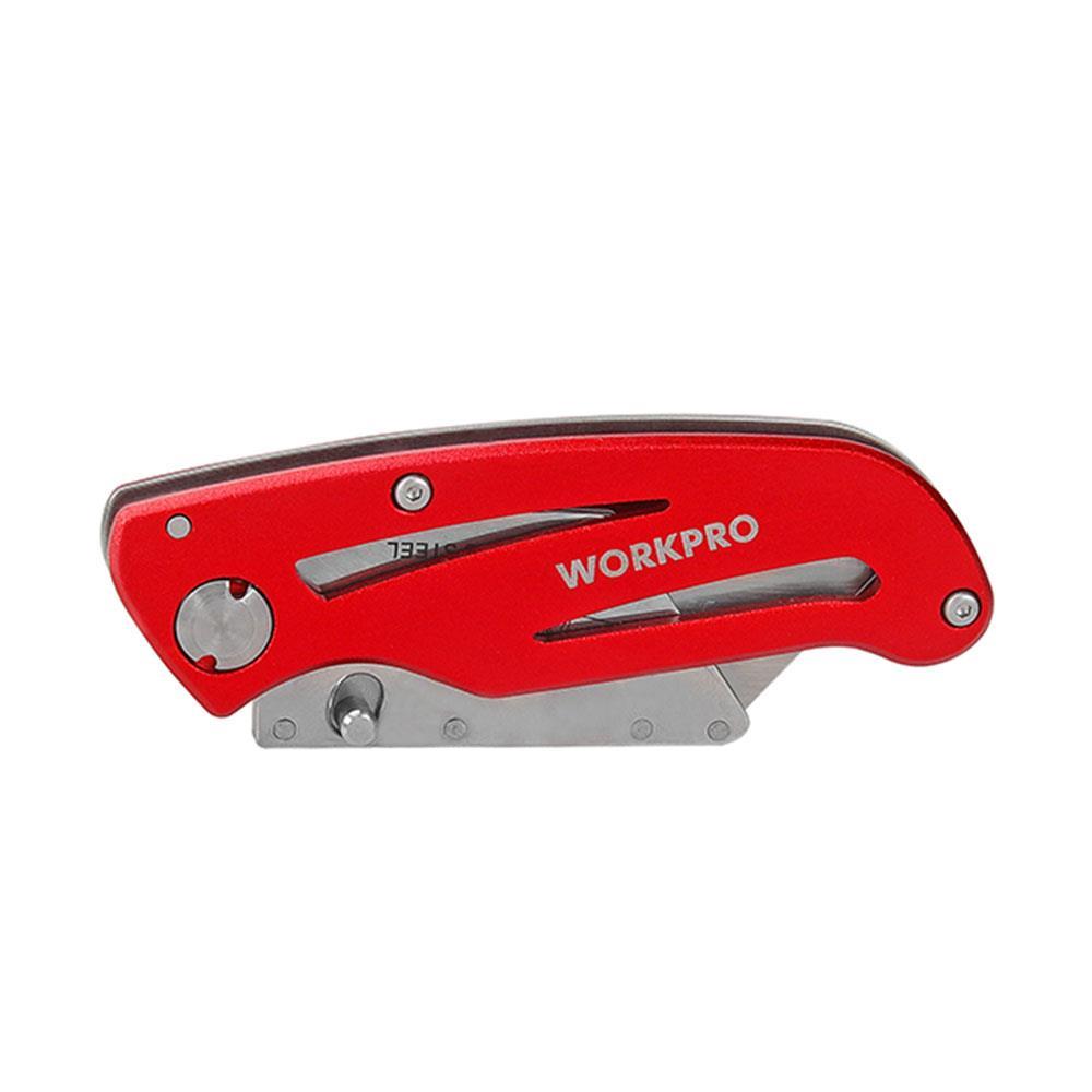 WorkproWORKPRO WP211003 Paslanmaz Çelik/Alüminyum Gövde Katlanır Rötuş Maket BıçağıWP211003