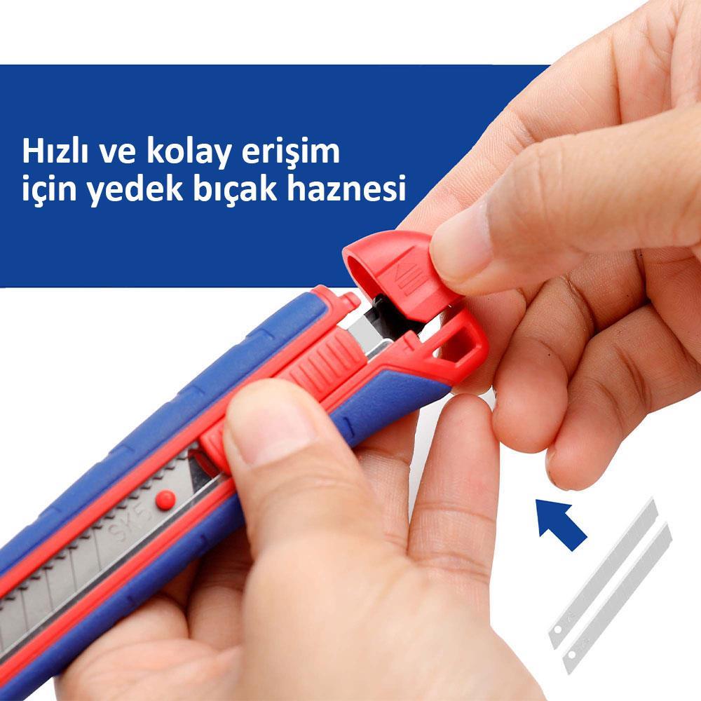 WorkproWORKPRO WP212008 9MM Ağır Hizmet Paslanmaz Çelik Kasa Maket BıçağıWP212008