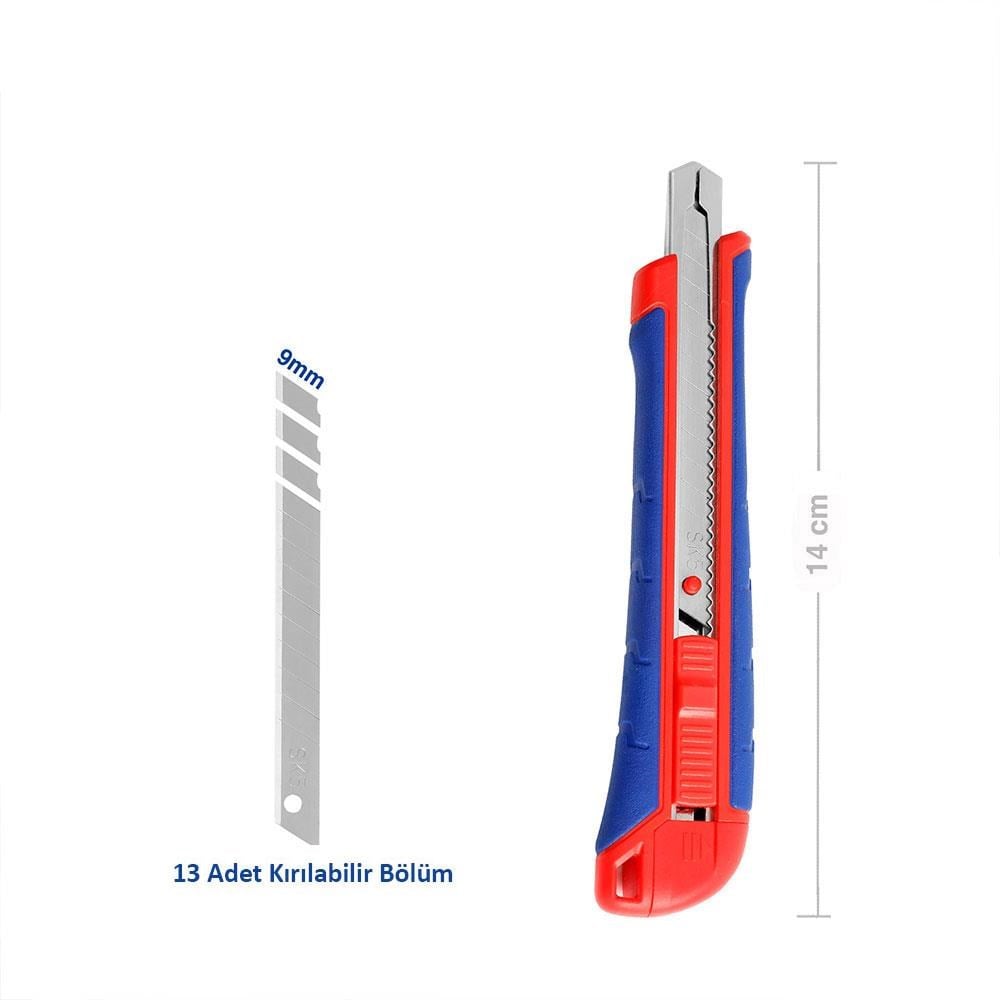 WorkproWORKPRO WP212008 9MM Ağır Hizmet Paslanmaz Çelik Kasa Maket BıçağıWP212008