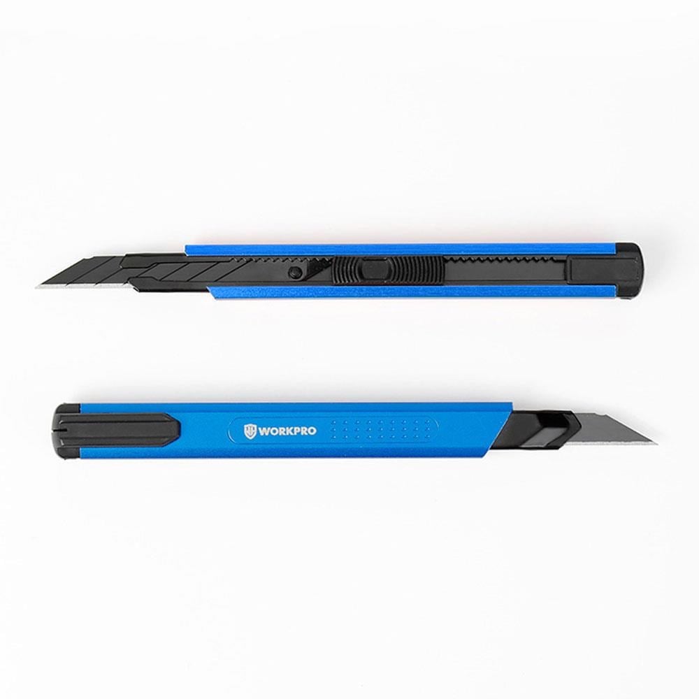 WorkproWORKPRO WP212012 9MM Alüminyum Kasa Cep Askılı Maket Bıçağı (MAVİ)WP212012