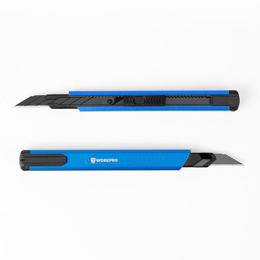 WorkproWORKPRO WP212012 9MM Alüminyum Kasa Cep Askılı Maket Bıçağı (MAVİ)WP212012