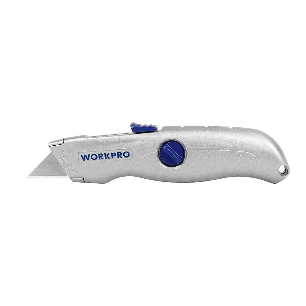WorkproWORKPRO WP213007 Alüminyum Gövde Otomatik Geri Çekilebilir Rötuş Maket BıçağıWP213007