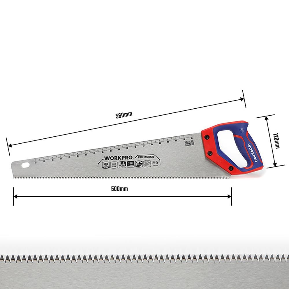 WorkproWORKPRO WP215007 500mm SK5 7 TPI Ağır Hizmet Tipi El TesteresiWP215007