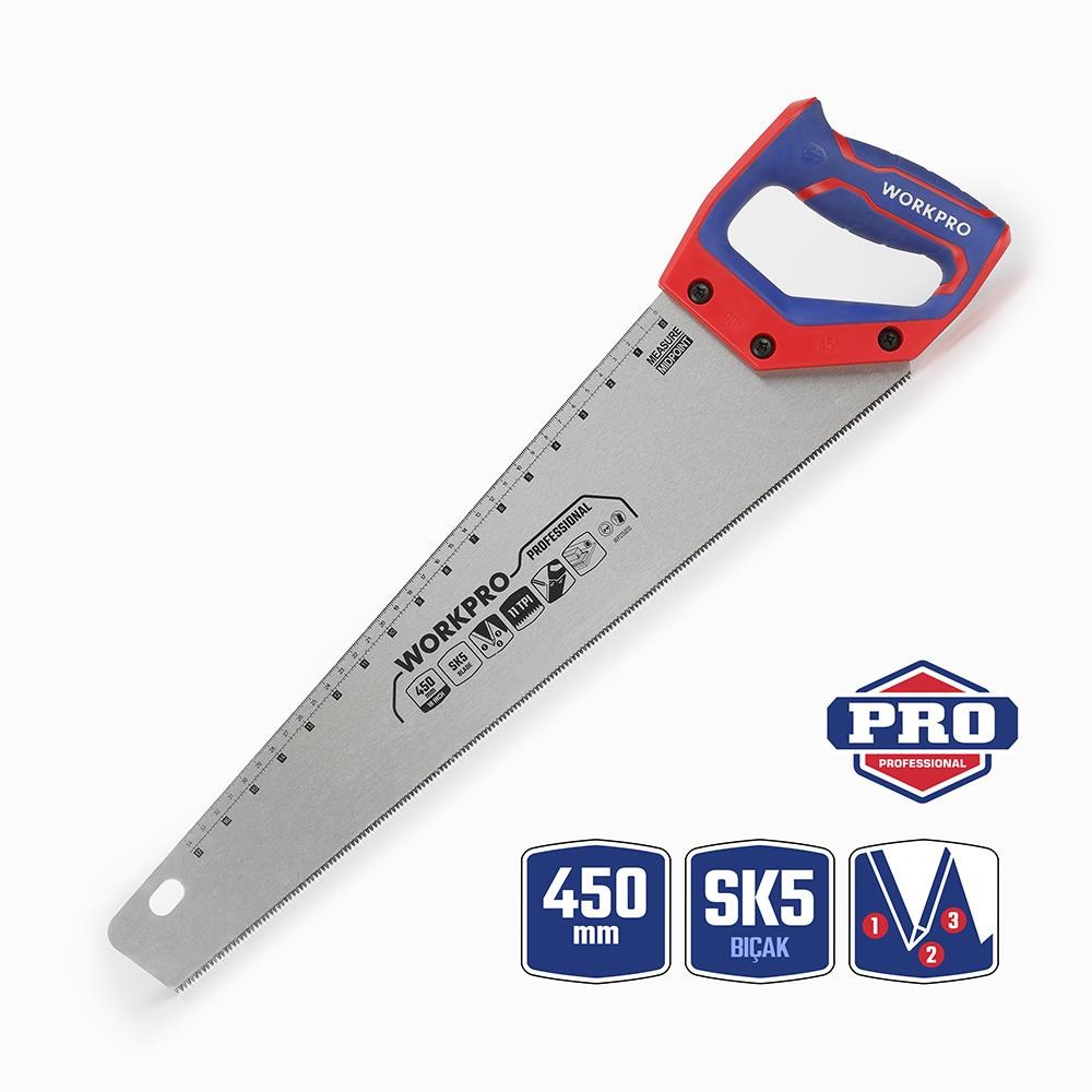 WorkproWORKPRO WP215010 450mm SK5 11 TPI Ağır Hizmet Tipi El TesteresiWP215010