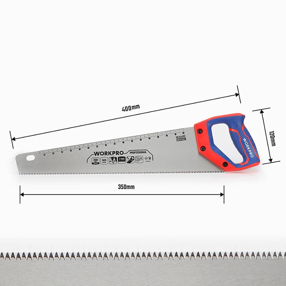 WorkproWORKPRO WP215035 350mm SK5 7 TPI Ağır Hizmet Tipi El TesteresiWP215035