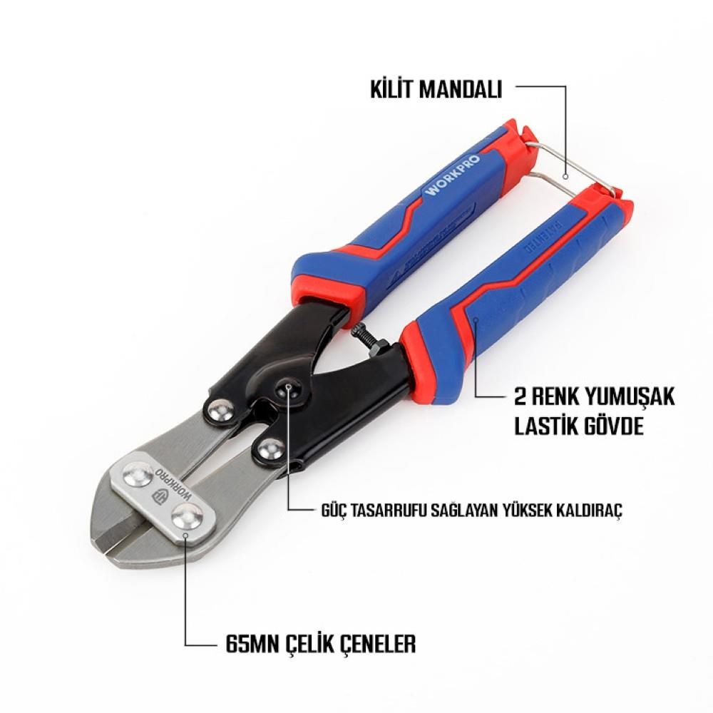 WorkproWORKPRO WP216001 200mm Profesyonel Tel Kesme MakasıWP216001