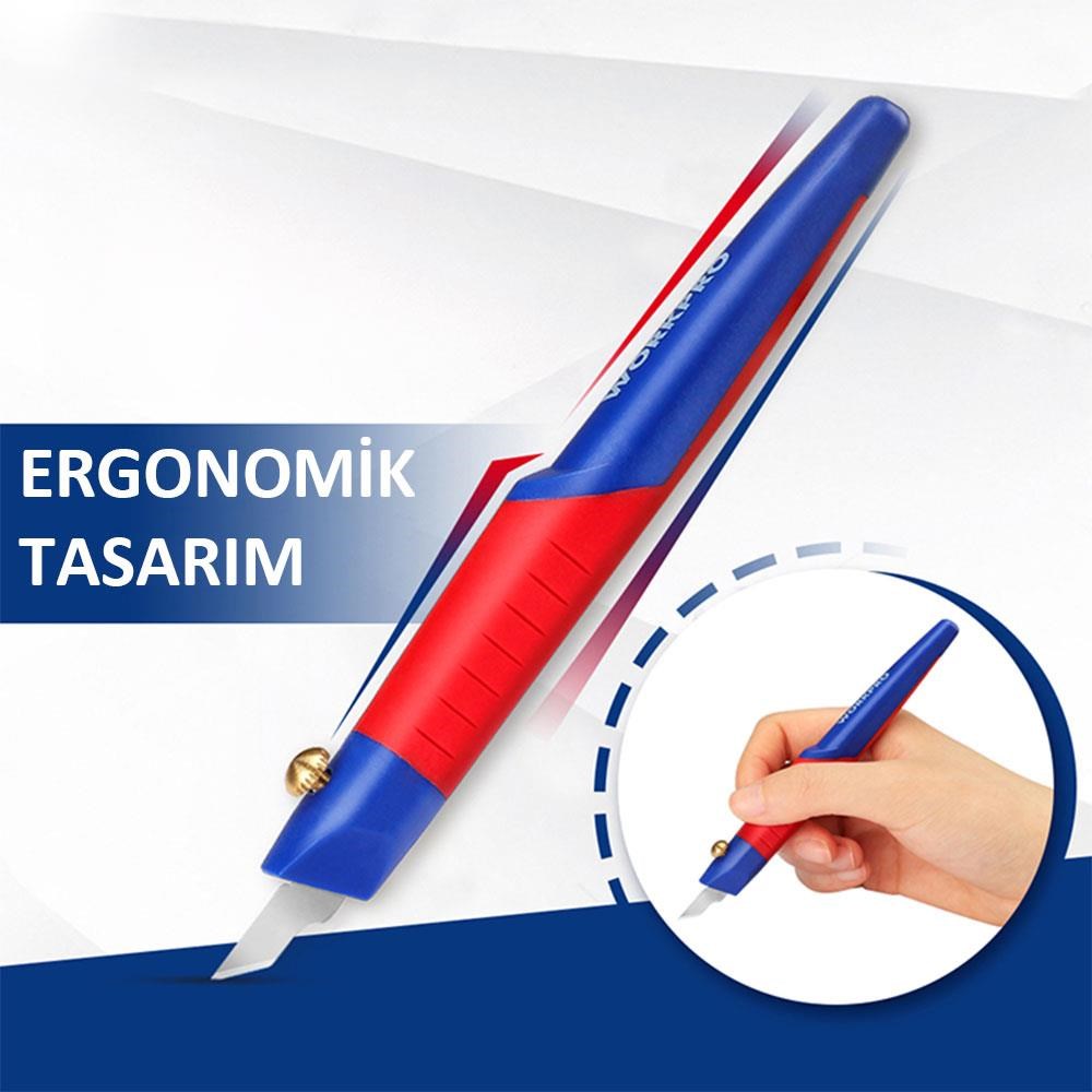 WorkproWORKPRO WP219005 14 Parça Profesyonel Hobi Maket Bıçağı SetiWP219005