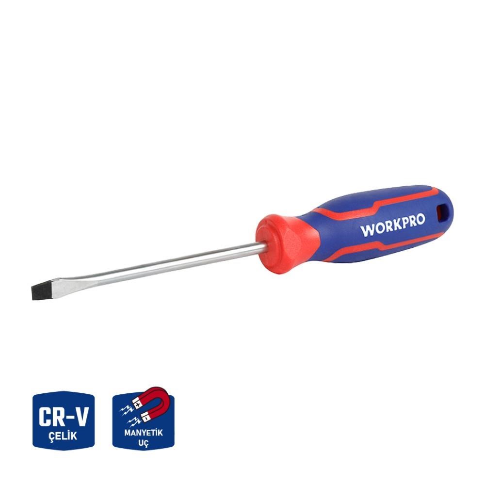 WorkproWORKPRO WP221013 3x75mm CR-V Profesyonel Düz TornavidaWP221013