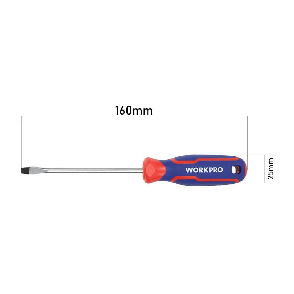 WorkproWORKPRO WP221013 3x75mm CR-V Profesyonel Düz TornavidaWP221013