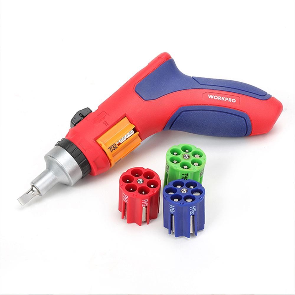 WorkproWORKPRO WP221048 24 Parça Profesyonel CR-V Kabzalı Cırcırlı Bits Tornavida Seti + Kemer Askılı Bez Taşıma ÇantasıWP221048