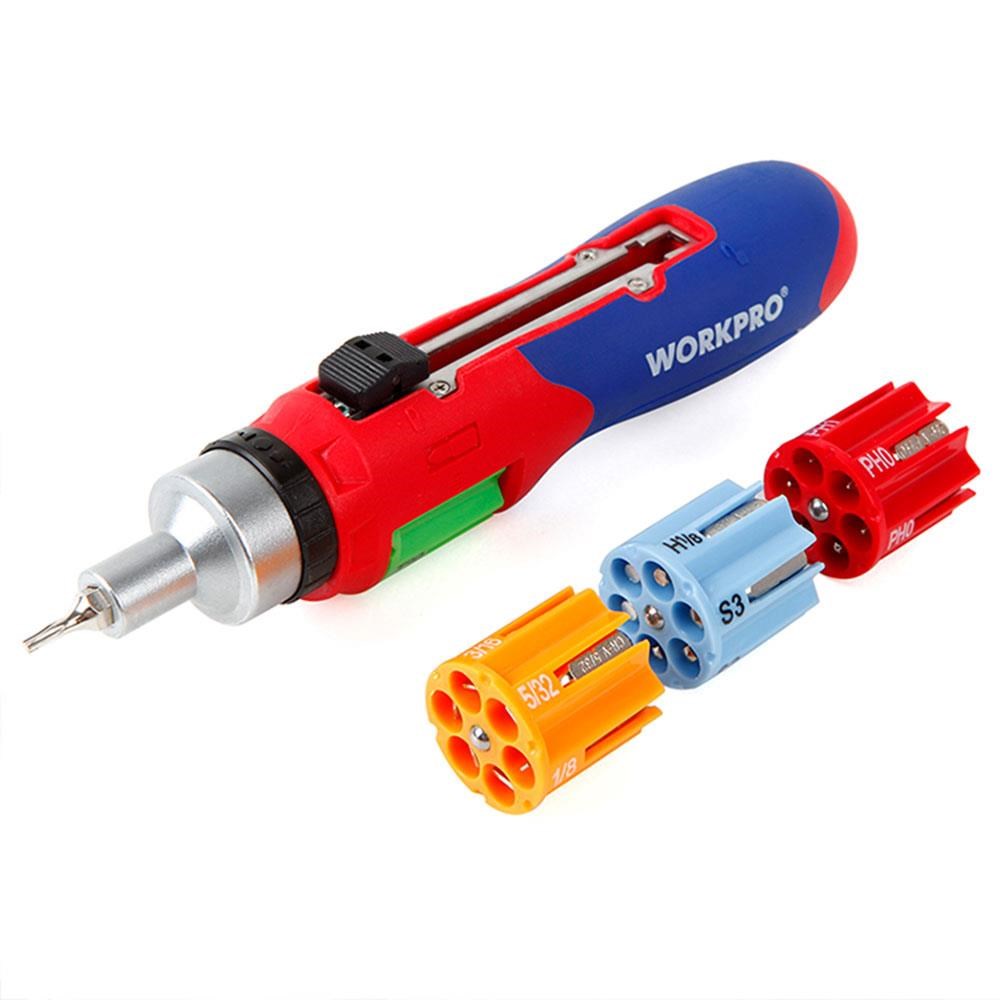 WorkproWORKPRO WP221056 24 Parça Profesyonel CR-V Cırcırlı Bits Tornavida SetiWP221056