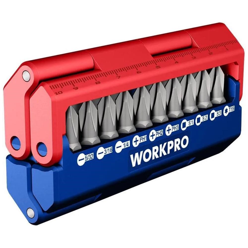 WorkproWORKPRO WP221062 13 Parça Manyetik CR-V Vidalama Bits Uç SetiWP221062