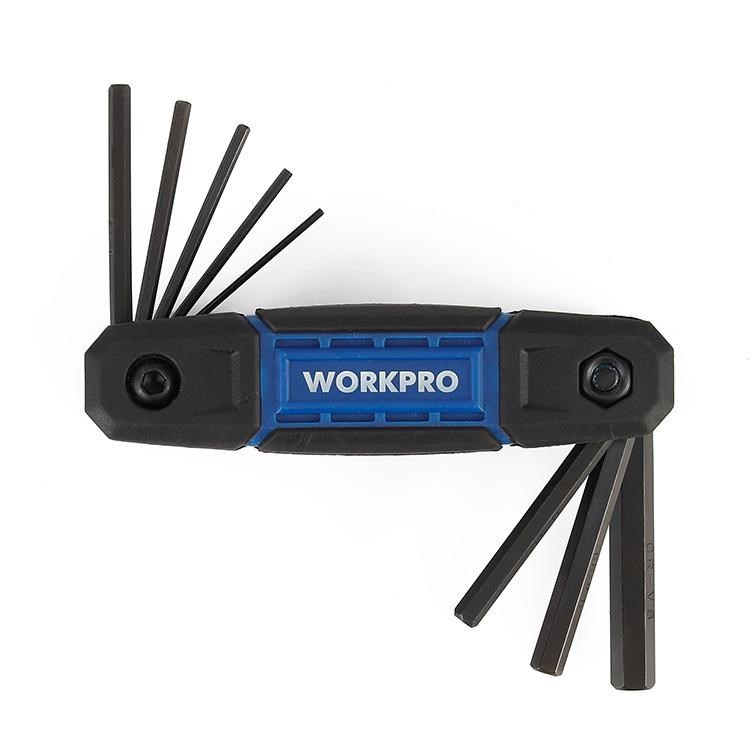 WorkproWORKPRO WP222028 8 Parça CR-V Metrik Çakı Tipi Profesyonel Allen Anahtar TakımıWP222028