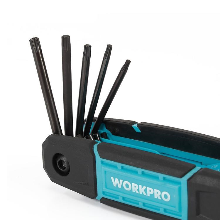 WorkproWORKPRO WP222030 8 Parça CR-V Çakı Tipi Torx Profesyonel Allen Anahtar TakımıWP222030
