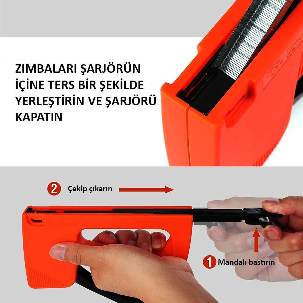 WorkproWORKPRO WP223001 6-10MM Mekanik Zımba Tabancası + 800 Adet ZımbaWP223001