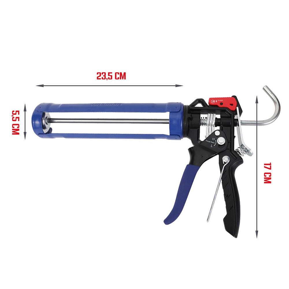 WorkproWORKPRO WP224001 230mm Ağır Hizmet Tipi Metal Silikon/Mastik TabancasıWP224001
