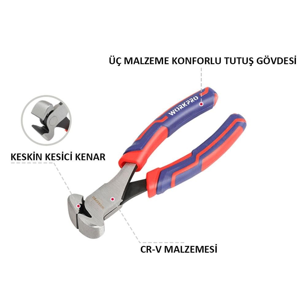WorkproWORKPRO WP231147 160MM Profesyonel Tepe KeskiWP231147
