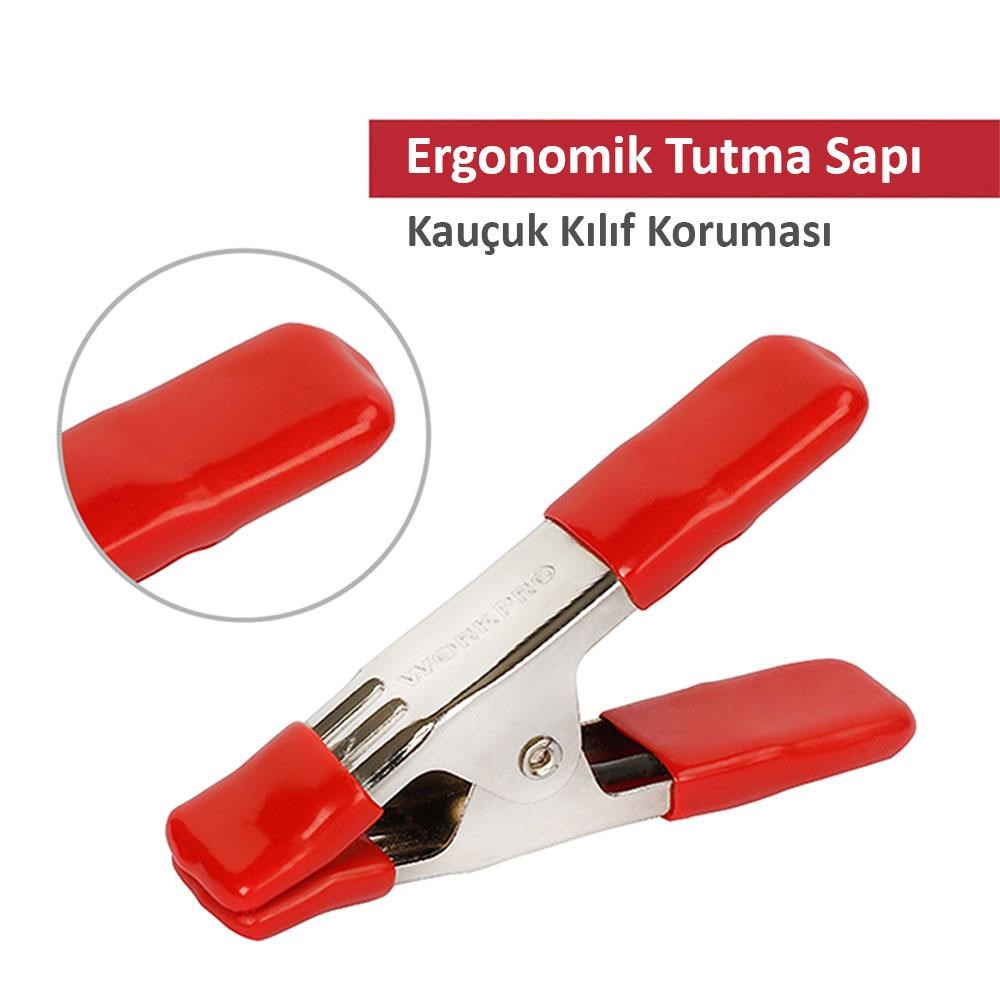 WorkproWORKPRO WP232008 75mm Metal Mandal/İşkenceWP232008