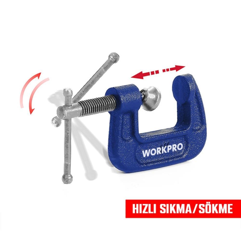 WorkproWORKPRO WP232016 25mm G Tipi İşkenceWP232016
