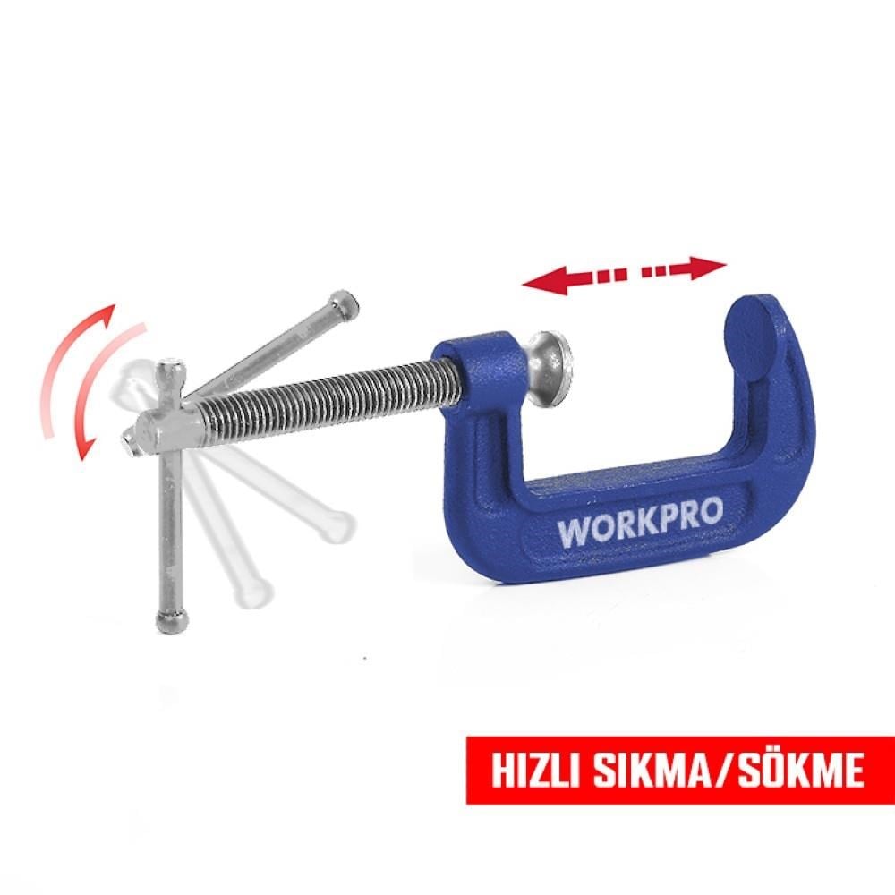 WorkproWORKPRO WP232017 50mm G Tipi İşkenceWP232017