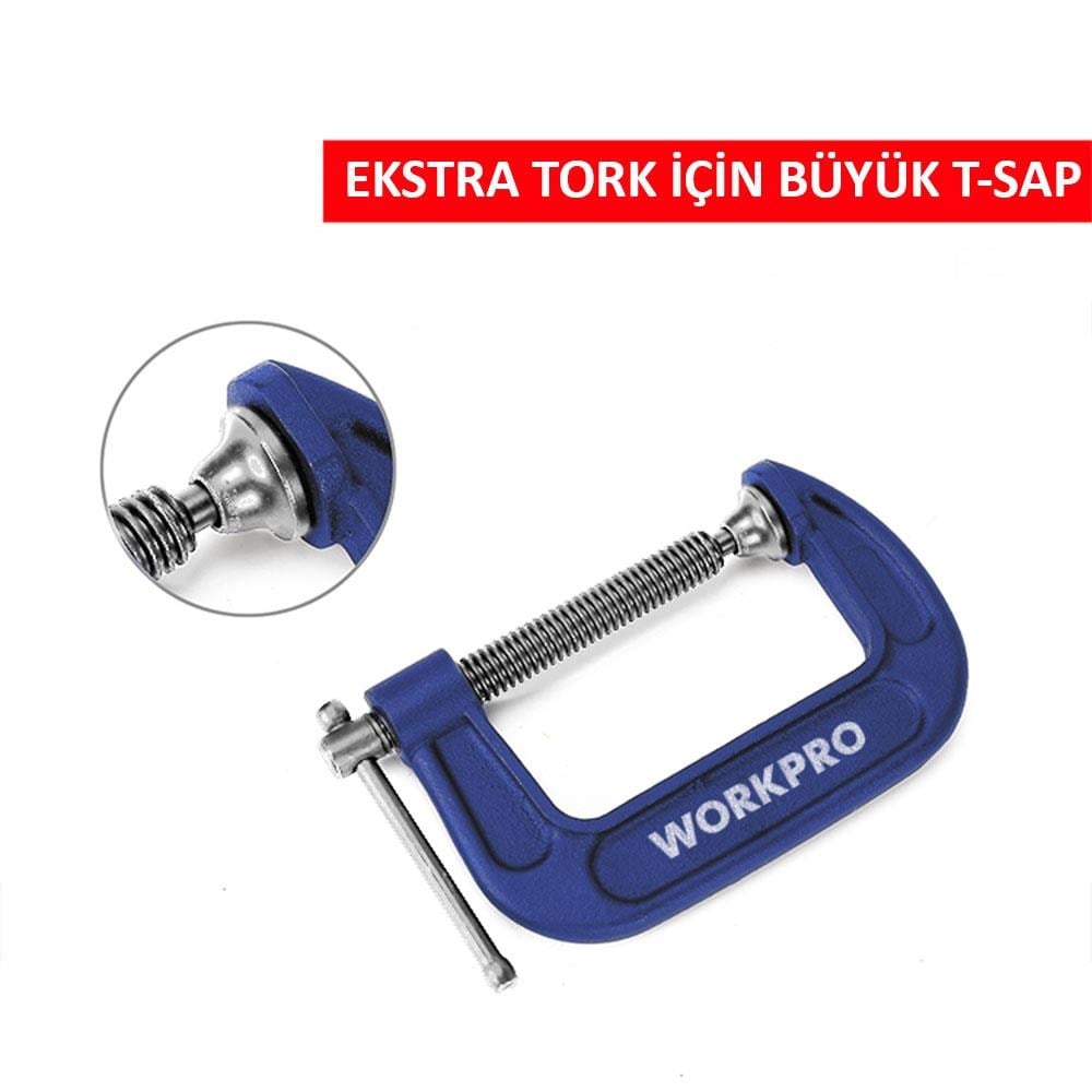 WorkproWORKPRO WP232018 75mm G Tipi İşkenceWP232018