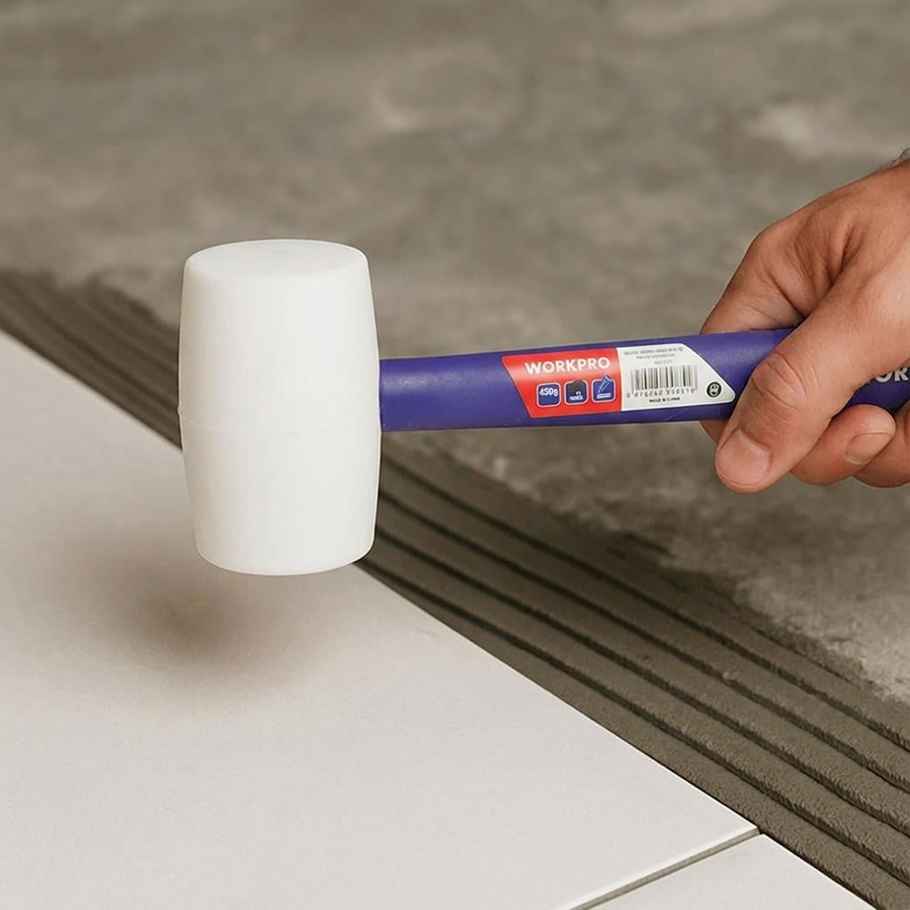 WorkproWORKPRO WP241040 57mm 450Gr PVC PP Saplı Beyaz Kauçuk TokmakWP241040