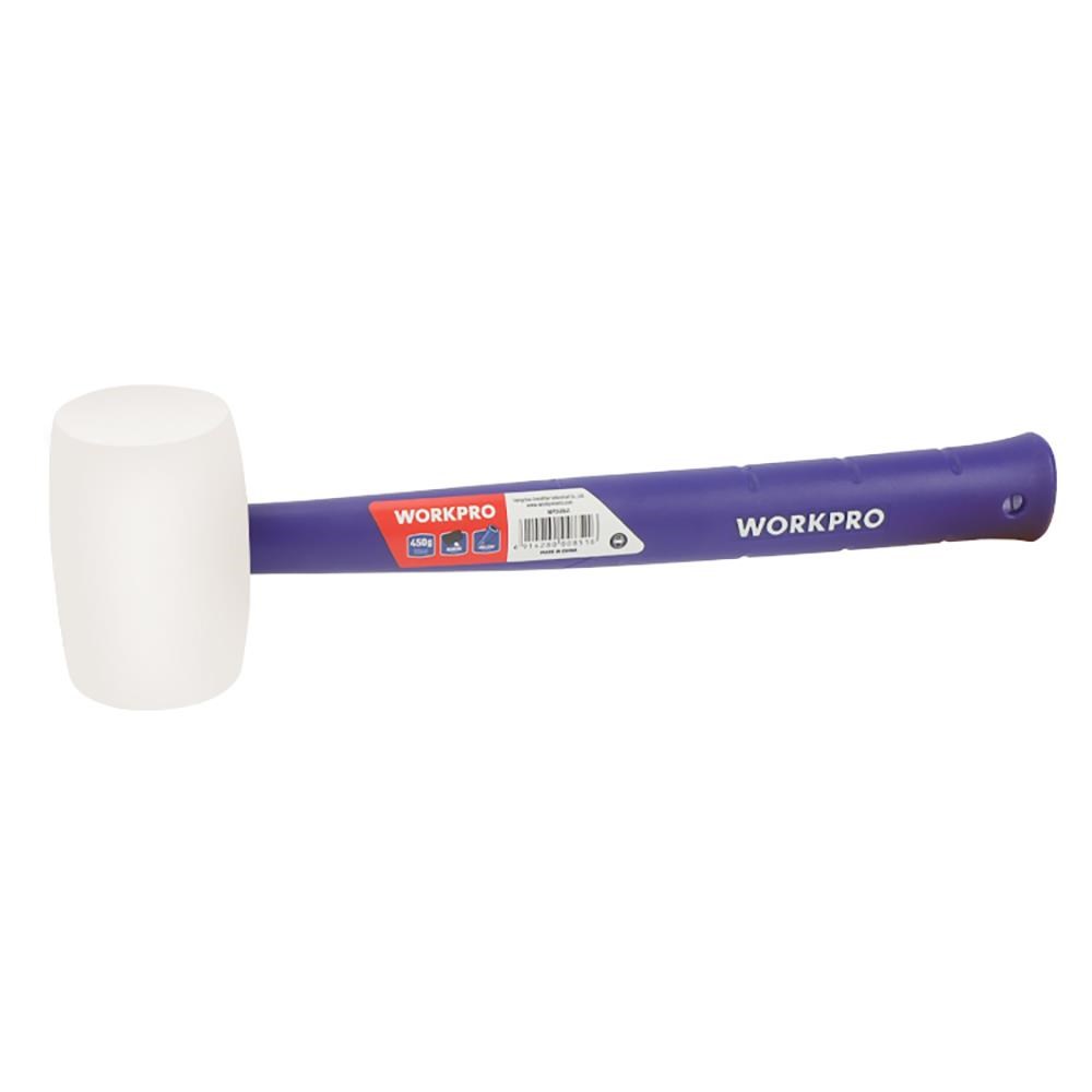 WorkproWORKPRO WP241040 57mm 450Gr PVC PP Saplı Beyaz Kauçuk TokmakWP241040