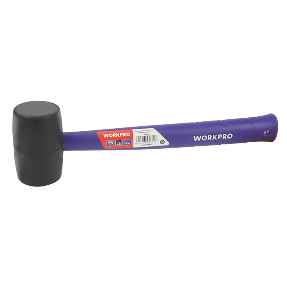 WorkproWORKPRO WP241041 57mm 450Gr PVC PP Saplı Siyah Kauçuk TokmakWP241041