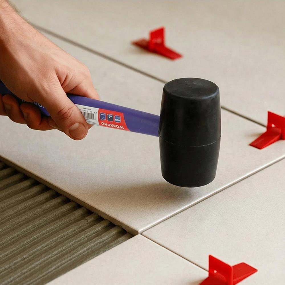 WorkproWORKPRO WP241041 57mm 450Gr PVC PP Saplı Siyah Kauçuk TokmakWP241041