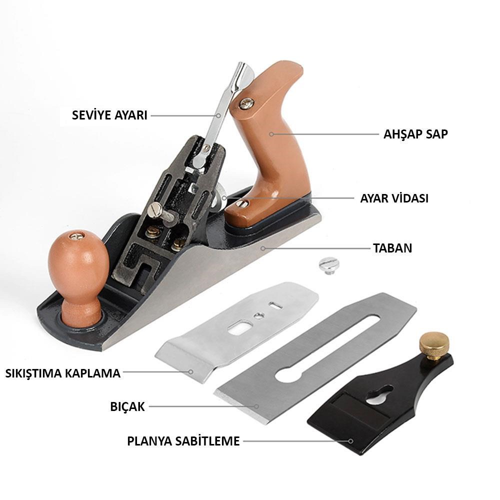 WorkproWORKPRO WP252001 230MM Ahşap Saplı Profesyonel Marangoz Ahşap RendesiWP252001