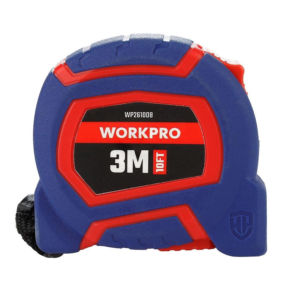 WorkproWORKPRO WP261008 3Mx16mm/10Ft. Naylon Kaplama Sarı Çelik Şerit MetreWP261008