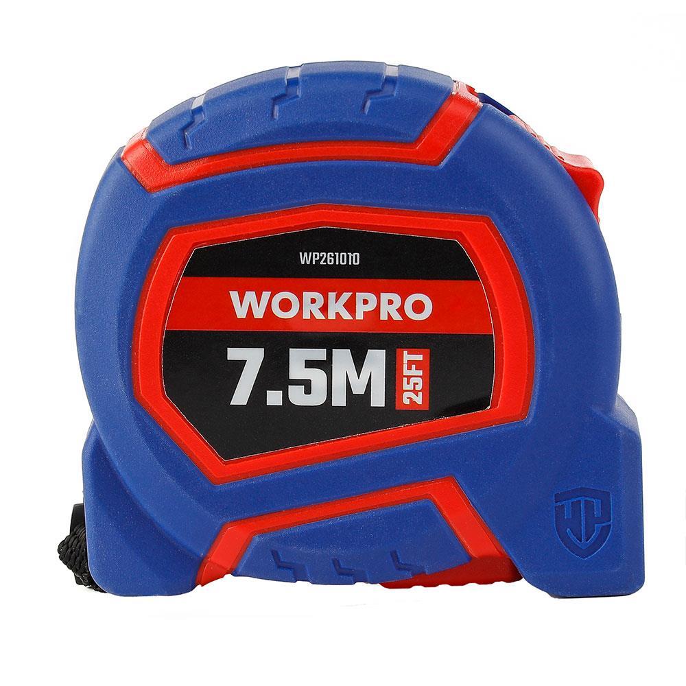 WorkproWORKPRO WP261010 7,5Mx25mm/25Ft. Naylon Kaplama Sarı Çelik Şerit MetreWP261010