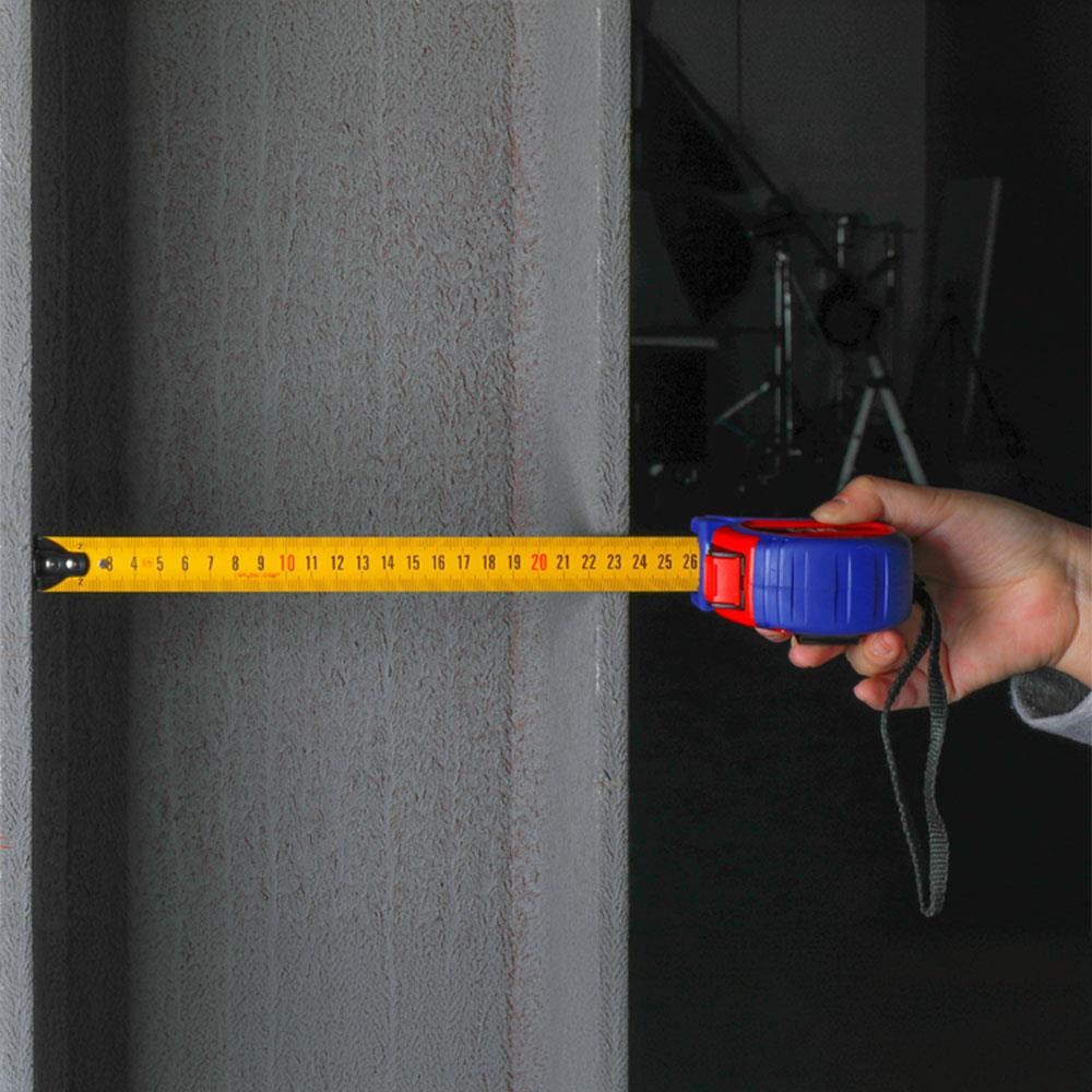 WorkproWORKPRO WP261040 3Mx16mm Naylon Kaplama Sarı Çift Taraflı Manyetik Çelik Şerit MetreWP261040