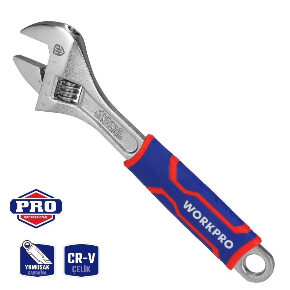 WorkproWORKPRO WP272013 300mm Cr-V Profesyonel Kurbağacık AnahtarWP272013