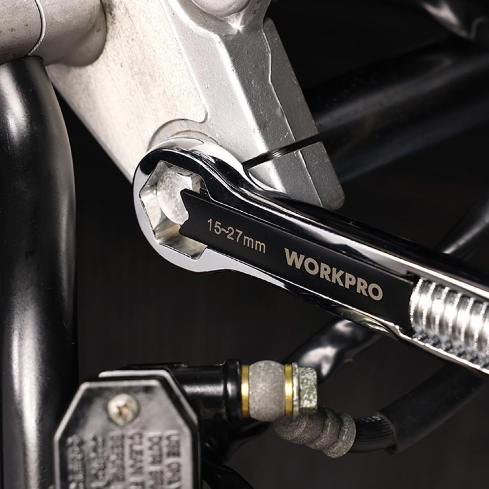 WorkproWORKPRO WP272016 5/27mm CR-V Üniversal Ayarlanabilir Çift Başlı AnahtarWP272016