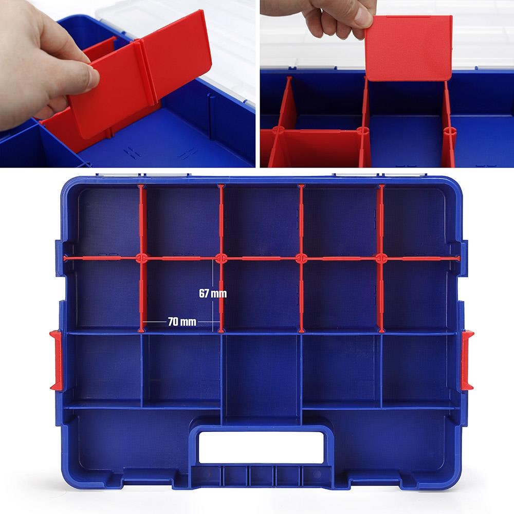 WorkproWORKPRO WP283007 38x30x6,8mm Profesyonel İstiflenebilir OrganizerWP283007