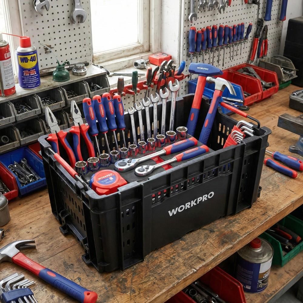 WorkproWORKPRO WP283028 46Lt 55,7x32,2x25cm Üstü Açık Profesyonel Takım ÇantasıWP283028