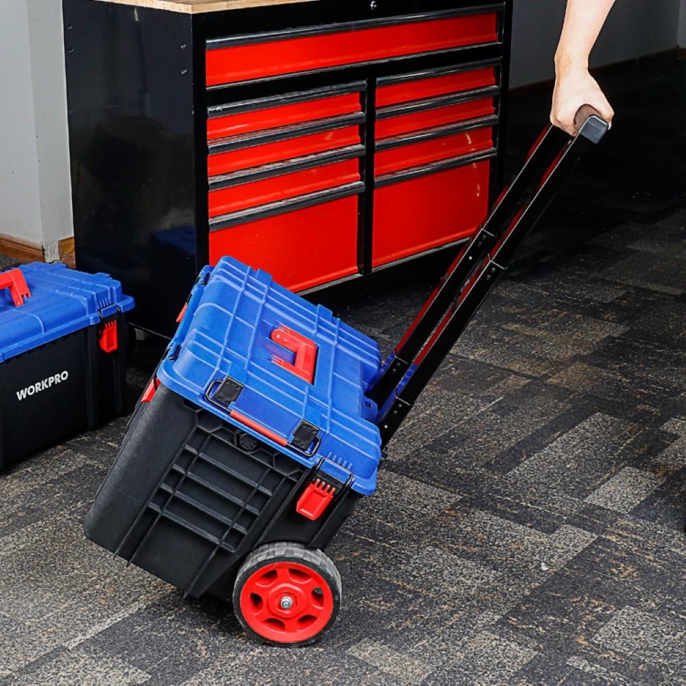 WorkproWORKPRO WP283032 54Lt 56x44,2x50cm Tekerlekli Kilitli Profesyonel Takım ÇantasıWP283032