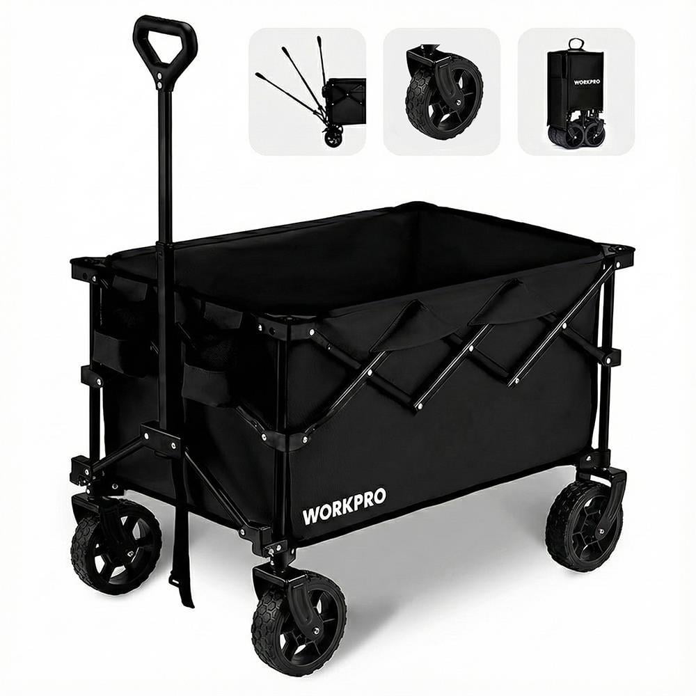 WorkproWORKPRO WP285015 80Kg 4 Tekerli Katlanabilir Ağır Hizmet Taşıma ArabasıWP285015